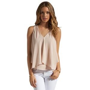 Theory Women's Double Georgette Jantine Silk Tank Top Size Large